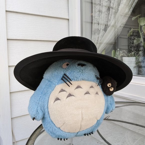 NWT Vintage Longchamp Wide Brim Fur Felt Black Hat main image 8